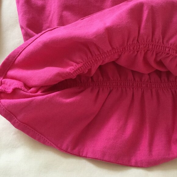 Hanna Andersson Bird Applique Pink Ruffle Top 100 - Picture 6 of 10